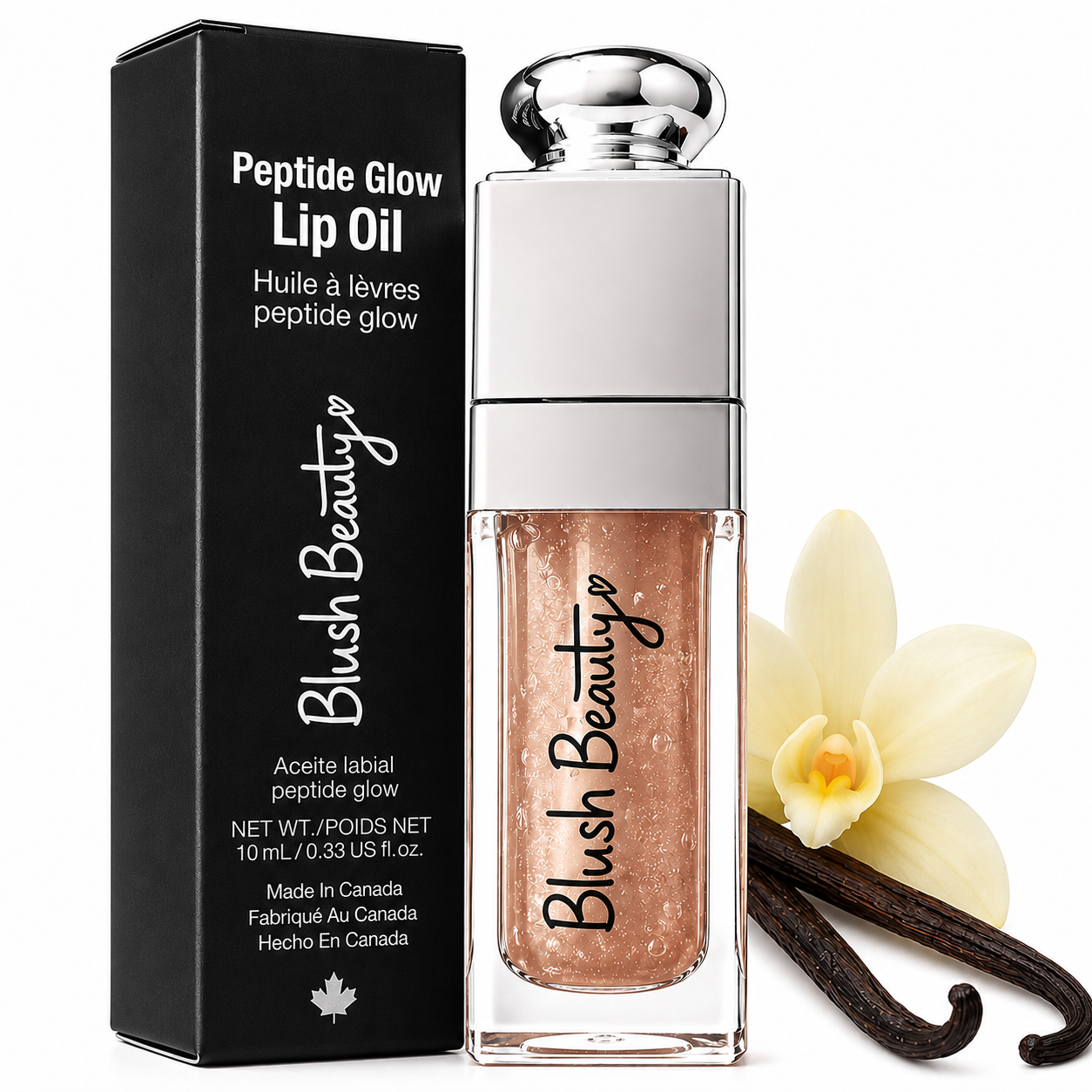 Peptide Glow Lip Oil - French Vanilla