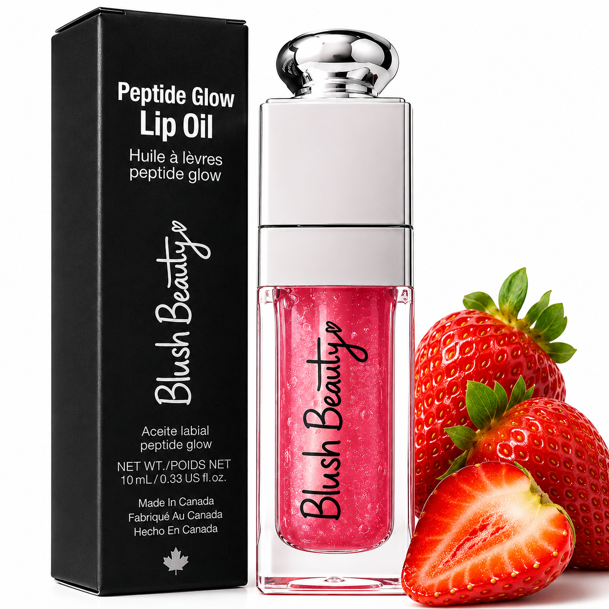 Peptide Glow Lip Oil - Strawberry